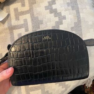 APC mini Demi lune bag crocodile